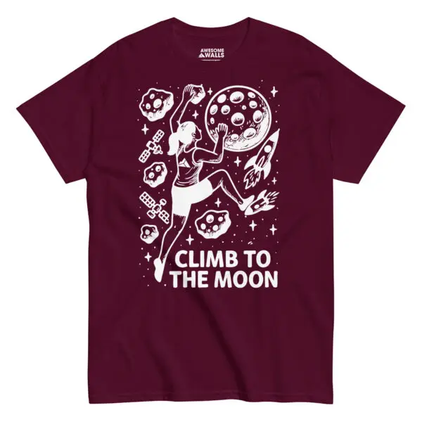 Awesome Walls - Climb to the Moon Tee - Image 2